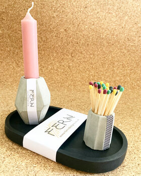 Sustainable Concrete Match Stick Holder And Matchsticks, 2 of 10