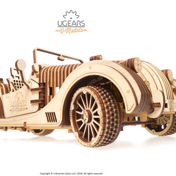 Roadster Build Your Own Moving Car By Ugears, 5 of 12