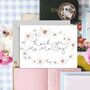 Personalised Thank You Teacher Name Daisy Card, thumbnail 2 of 2