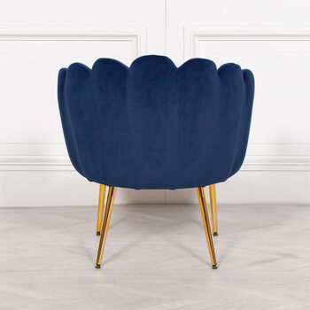 Art Deco Armchair With Velvet Trim In Various Colours, 10 of 12