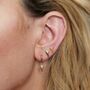 Rebel Mismatched Stud Earrings, Sterling Silver Or Gold Plated, thumbnail 5 of 6