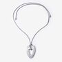 Fluent Heart Silver Pendant, thumbnail 2 of 6