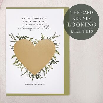 Botanical Scratch To Reveal Poem Proposal Marry Me Card, 2 of 4