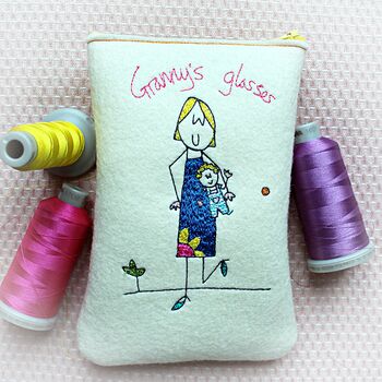 Personalised Embroidered Granny's Glasses Case, 9 of 12