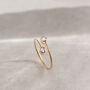 Gold Filled Diamond Open Adjustable Ring, thumbnail 5 of 10