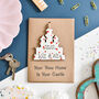 Personalised New Home Card Castle Wooden Keepsake, thumbnail 2 of 2