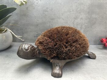 Cast Iron Tortoise Boot Scraper – Shoe Brush, 4 of 12