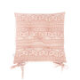Iman Recycled Cotton Chair Pad In Pink, thumbnail 2 of 2