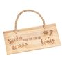 Personalised Santa Stop Here Wooden Sign, thumbnail 4 of 5