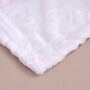 Personalised Heart Pink Baby Blanket With Moon, thumbnail 6 of 6