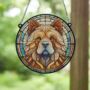 Chow Chow Stained Glass Effect Suncatcher, thumbnail 2 of 3