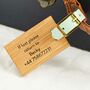Personalised Wooden Luggage Tag Initial, thumbnail 2 of 4