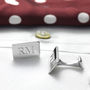 Engraved Solid Silver Cufflinks, thumbnail 2 of 7