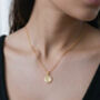 Nami 18 K Gold Plated Wave Pendant, thumbnail 4 of 5
