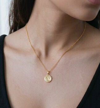 Nami 18 K Gold Plated Wave Pendant, 4 of 5