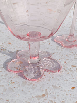 Pink Floral Desert Glass, 2 of 6