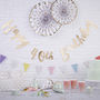 Gold Foiled Happy 40th Birthday Bunting Backdrop, thumbnail 1 of 3