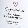 Personalised Red Heart Engagement Card, thumbnail 4 of 8