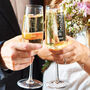 Personalised Just Married Champagne Flute Set, thumbnail 1 of 3