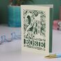 Personalised 21st Birthday Card Papercut Woodland Design, thumbnail 7 of 8