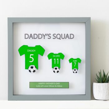 Personalised Any Colour Family Sports T Shirt Frame Multiple Sizes, 6 of 7