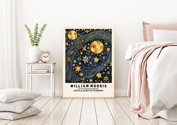 William Morris Night Sky Art Print, 5 of 5