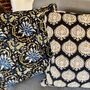 Reversible Quilted Cushion Cover In Catalpa Print, thumbnail 3 of 5