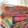 Handmade Kantha Cotton Throw Blanket Handmade In Dhaka, thumbnail 2 of 12