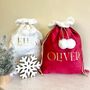 Personalised Velvet Christmas Sack, thumbnail 6 of 9