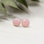 Sterling Silver Opal Stud Earrings, thumbnail 6 of 6