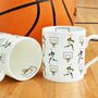 Basketball Bone China Mug, thumbnail 1 of 7