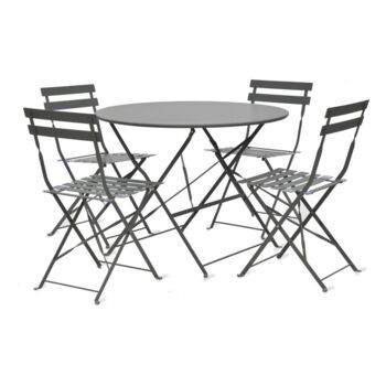 Large Bistro Table And Chair Set Various Colours, 4 of 4