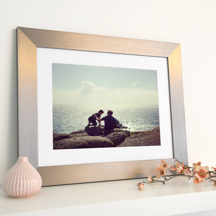 Bespoke Brushed Silver Picture Frame By Picture That Frame
