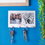Personalised Family Map And Photo Key Hook, thumbnail 2 of 4