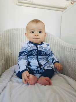 Matching Family Christmas Pyjamas Navy | Christmas Eve P Js For The Whole Family, 4 of 11