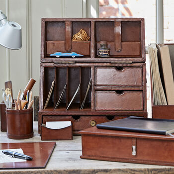 Leather Stationery Box, 2 of 4