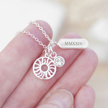Personalised Eternal Sun Charms Necklace, 2 of 3