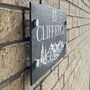 Personalised Mountain Range Slate House Number Sign, thumbnail 2 of 2
