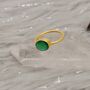 Green Onyx Gold Ring, thumbnail 5 of 9