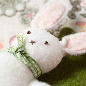 Bunny In Carrot Bed Felt Craft Mini Kit, 3 of 5