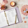 Personalised Lilac Wedding Planner And Organiser, thumbnail 3 of 11