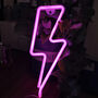 Lightning Shaped LED Neon Night Light, thumbnail 4 of 11