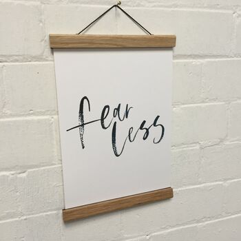 Fearless Brush Lettered Print, 3 of 4