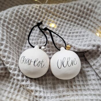 Personalised Christmas Bauble. Christmas Decorations, 8 of 8