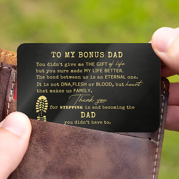 Stepdad Appreciation Keep Safe Fathers Day Gift, 2 of 4