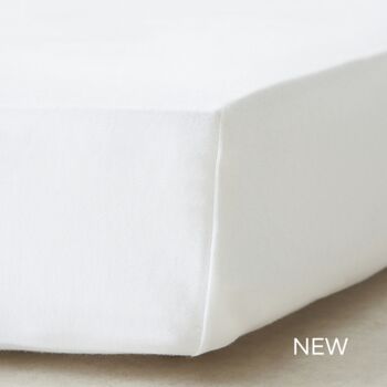 Organic 100% Cotton Cot Bed Fitted Sheet, 3 of 4