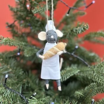 Personalised Sourdough Baking Mouse Decoration, 2 of 4