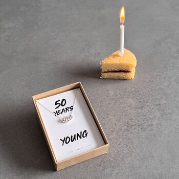 50th Birthday Necklace In Sterling Silver, 6 of 7