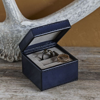Personalised Leather Ring Box By Life Of Riley | notonthehighstreet.com