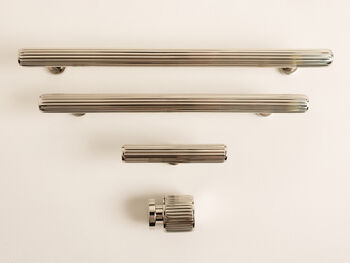 Silver Solid Brass Knurled Kitchen Handles And Knobs, 2 of 7